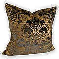 Venetian 24-inch Embossed Chocolate Pillows (Set of 4)
