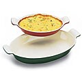 Paderno Cast Iron 0.5-quart Yellow Oval Baking Dish