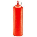 Red 8-oz Polyethylene Squeeze Bottle