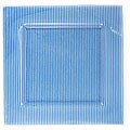 Turgla 11.75-inch Square Cobalt Blue Lined Charger Plate (Pack of 6)