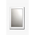White Satin Wood Beveled Mirrors (Pack of 5)