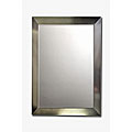 Stainless Steeltone Beveled Mirror (Pack of 5)
