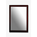 Mahogany Wood Beveled Mirrors (Pack of 5)