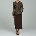 Emily Women's 3-piece Jacket Pant and Skirt Suit