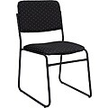 High Density Black Patterned Fabric Stacking Chairs (Case of 40)