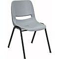 EcoFriendly Ergonomic Shell Grey Stack Chairs (Case of 40)