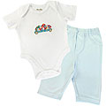 Funkoos Circus Train Organic Bodysuit and Pant Set