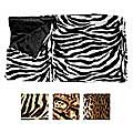 Animal Print Faux Fur Throw