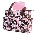Pink and Brown Fashion Diaper Tote