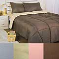 Solid Color Microfiber Reversible Mini Comforter Set