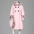 Good Lad Toddler Girl's Leopard Trim Polar Fleece and Hat