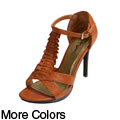 Anne Michelle by Journee Women' s Ruffled Stiletto Sandals