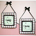 My Baby Sam 2-piece Baby Love Hanging Wall Art