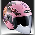 Scooter Open-face Heartbreaker Pink Helmet (Case of 4)