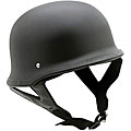 German Novelty Matte Black Half Helmets (Pack of 4)