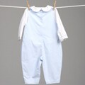 Petit Ami Infant Boy's Blue Coverall Set