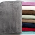 All Seasons Solid Microplush Fleece Blanket