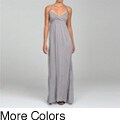 Esley Women's V-neck Empire Waist Maxi Dress