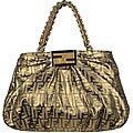 Fendi Metallic Metallic Mia Borsa Grande Bag
