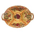 Certified International Siena 18.25-inch Chips and Dip Platter