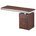 Gal-ax Walnut Wood Side Desk