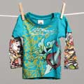 Ed Hardy Infant Girls Tattoo Double-sleeved T-shirt