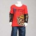 Ed Hardy Toddler Boys Bulldog Double-sleeved T-shirt