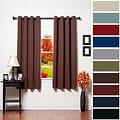Solid 63-inch Thermal Insulated Blackout Curtains
