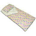 Microplush Pink/ Purple/ Sage Big Dots Sleeping Bag
