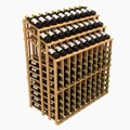 Grotto 220-bottle Commercial Triple Aisle Premium Redwood Wine Rack