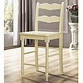 Cyprus Cream White Ladder Back Barstool