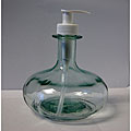 Recycled Clear Green 450cc Glass Dispenser Bottles (Pack of 2)