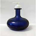 Recycled Cobalt Blue 450cc Glass Dispenser Bottles (Pack of 2)