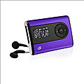 GPX 4GB Purple Digital Audio MP3 Player with Expansion Slot