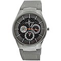 Skagen Men's Titanium Multifunction Grey Mesh Bracelet Watch