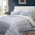 Satin Border 240 Thread Count White Down Blanket