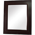 Zag Wood Espresso Finish Wall Mirror