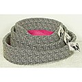 Tiny Tiger Black/ White Petite Round Pet Bed