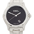 Ebel 1911 Black Dial Stainless Bracelet Watch