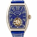 Franck Muller Curvex Tourbillon 18-kt. White Gold Watch
