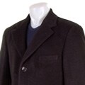 Prague Men's Black Overcoat