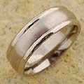 Men's Titanium 7 mm Domed Band