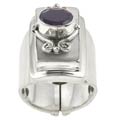 Sterling Silver Mother of Pearl & Iolite Ring (Indonesia)