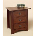 Milton Chestnut Three-drawer Nightstand
