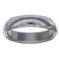 Men's 5.5mm Tungsten Carbide Domed Wedding Band