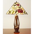 Tiffany-style Rose Mission-style Table Lamp