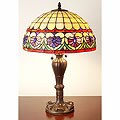 Tiffany-style Cedar Table Lamp