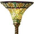 Tiffany-style Yellow Rose Torchiere