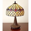 Tiffany-style Peacock Table Lamp