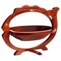 Hand-carved Rosewood Fish Shape Fruit Bowl (Vietnam)